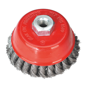 Sealey TKCB100 100mm Twist Knot Wire Cup Brush M14 x 2mm