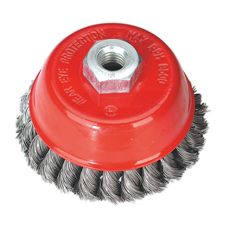 Sealey TKCB100 100mm Twist Knot Wire Cup Brush M14 x 2mm