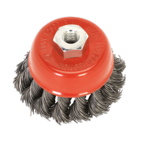 Sealey TKCB651 65mm Twist Knot Wire Cup Brush M14 x 2mm