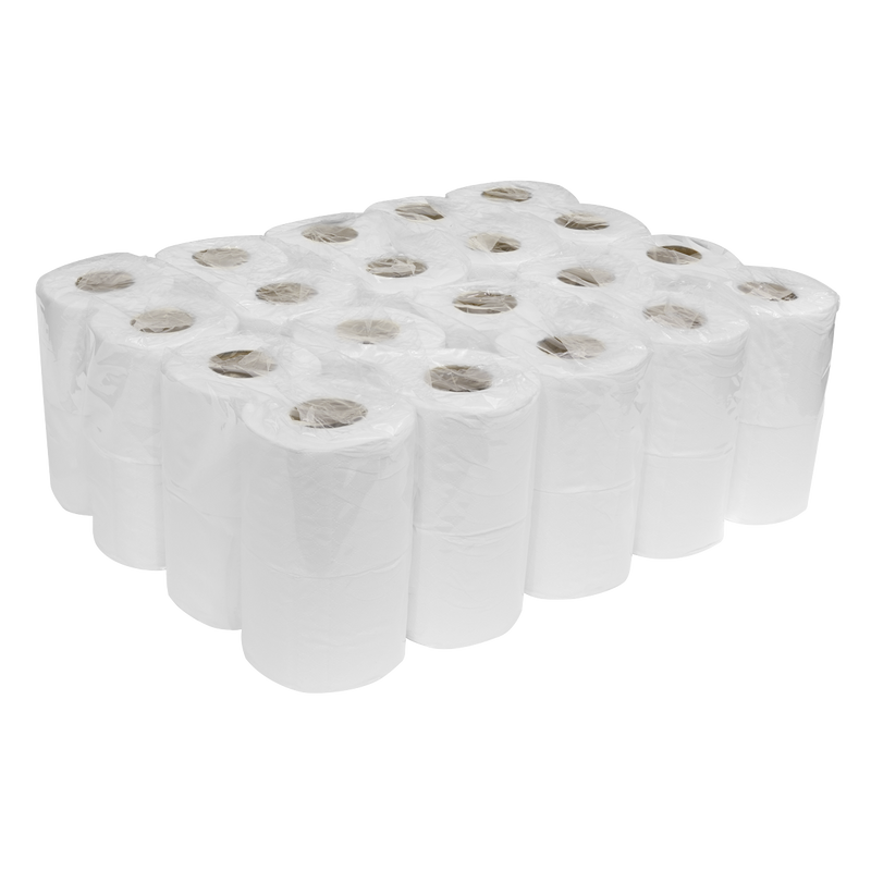 Sealey TOL40 Plain White Toilet Roll - Pack of 4 x 10 (40 Rolls) - additional view 2