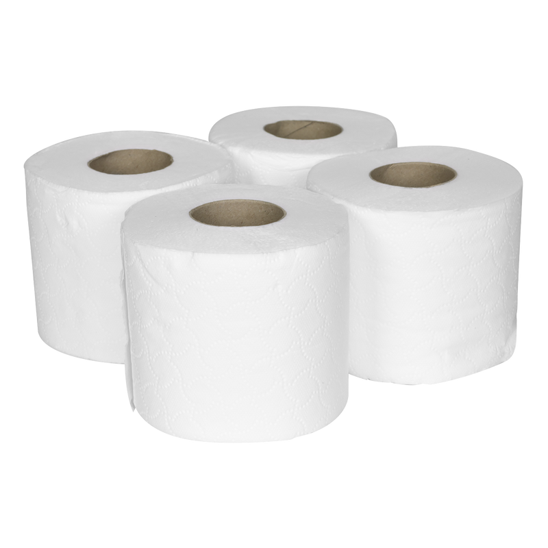 Sealey TOL40 Plain White Toilet Roll - Pack of 4 x 10 (40 Rolls) - additional view 3