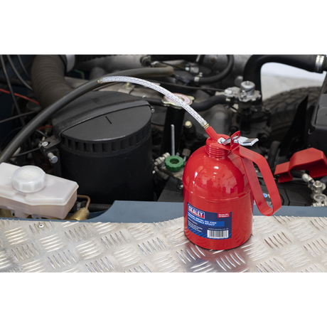 Sealey TP1000 Metal Oil Can with Flexible Spout 1000ml - additional view 2