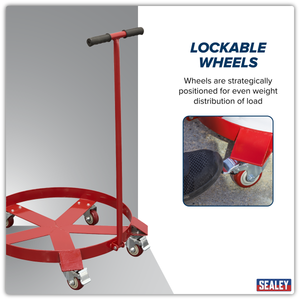 Sealey TP205H Drum Dolly with Handle 205L - additional view 9