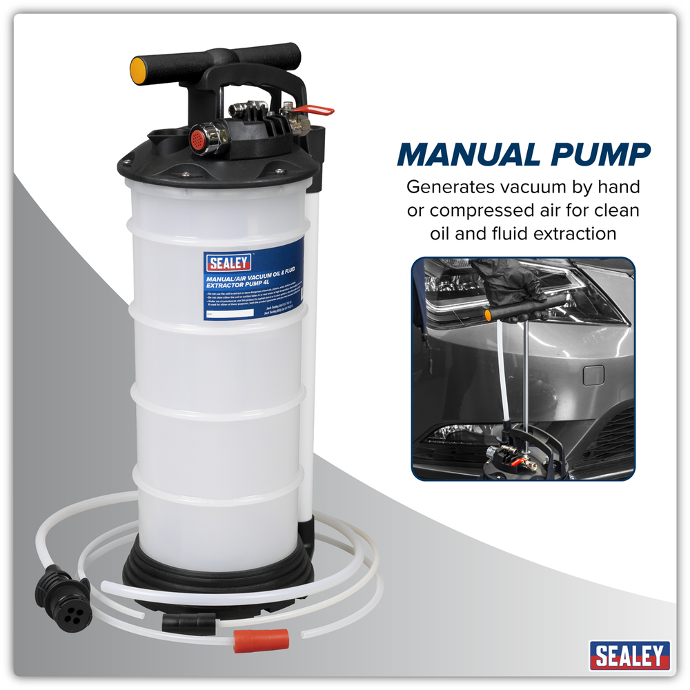 Sealey TP6900 4L Manual/Air Vacuum Oil & Fluid Extractor Pump - additional view 8