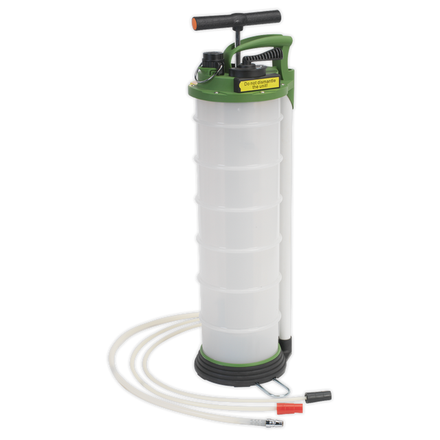 Sealey TP6905 Manual Vacuum Oil & Fluid Extractor & Discharge 6L