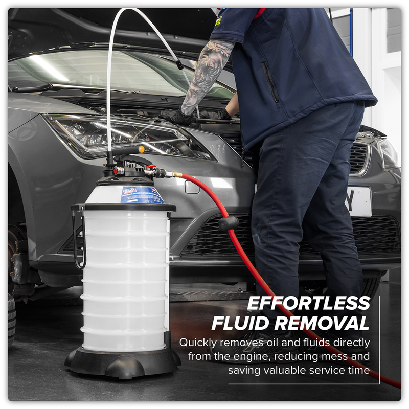 Sealey TP6909 Manual/Air Vacuum Oil & Fluid Extractor Pump 18L - additional view 3