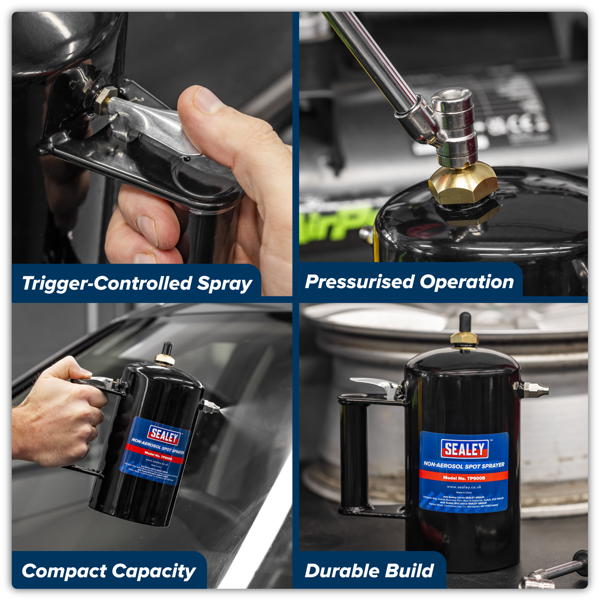 Sealey TP900B Black Non-Aerosol Spot Sprayer - additional view 13