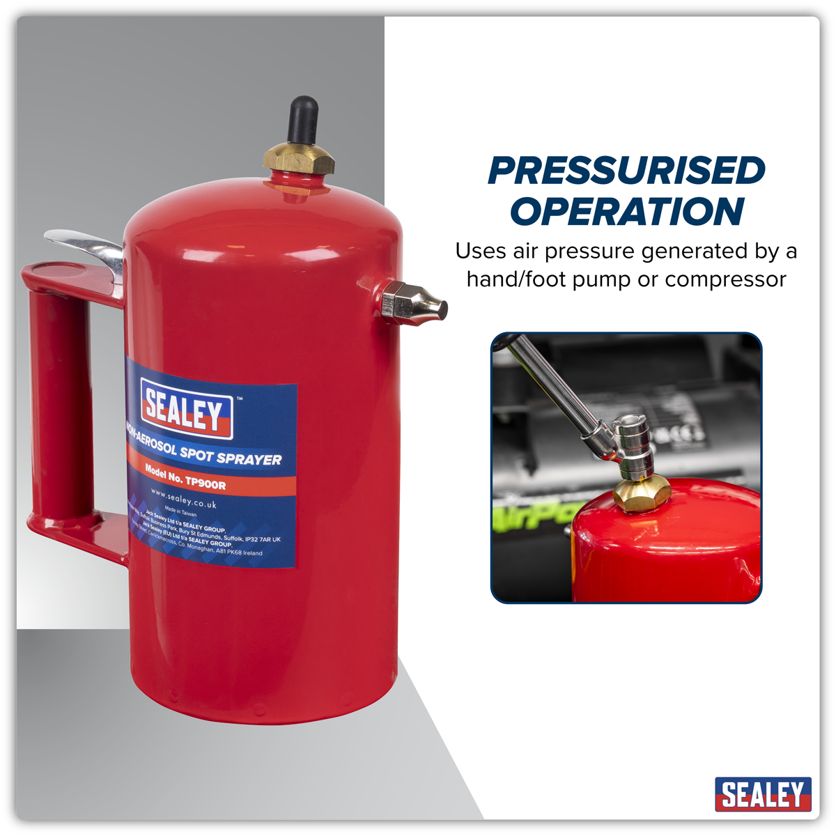Sealey TP900R Non-Aerosol Spot Sprayer - Red - additional view 11
