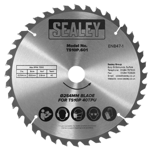 Sealey TS10P.601 254mm Blade for TS10P 40tpu - additional view 2