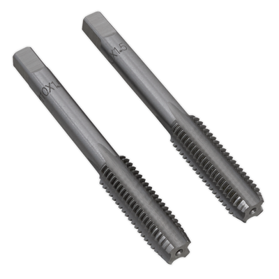 Sealey TSM10 Taper & Plug Tap Set M10 x 1.5mm 2pc