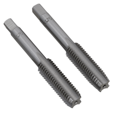 Sealey TSM12 Taper & Plug Tap Set M12 x 1.75mm 2pc