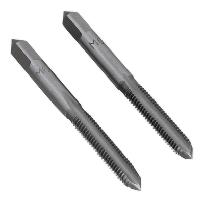 Sealey TSM6 Taper & Plug Tap Set M6 x 1mm 2pc