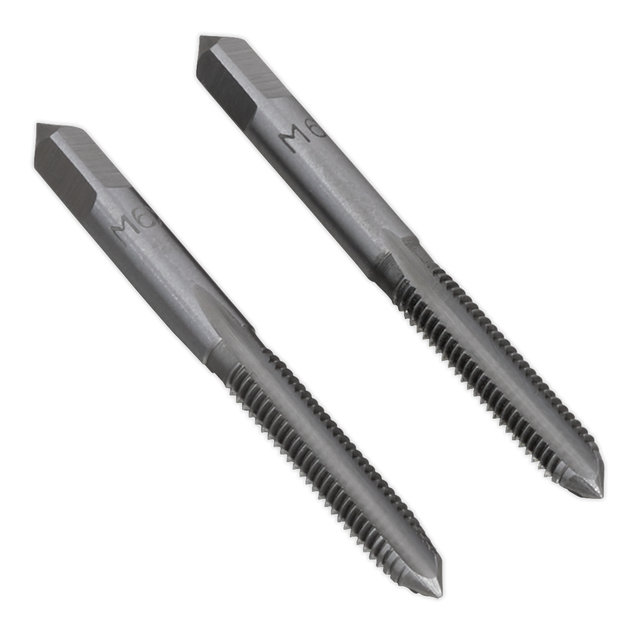 Sealey TSM6 Taper & Plug Tap Set M6 x 1mm 2pc