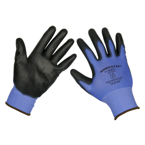 Sealey TSP117L/6 Worksafe® Lightweight Precision Grip Gloves, Large - Pack of 6 Pairs