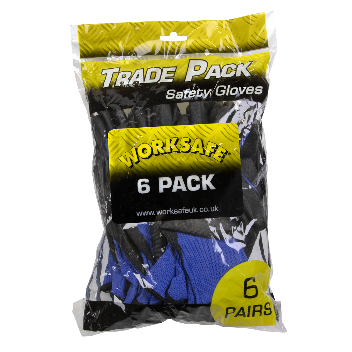 Sealey TSP117L/6 Worksafe® Lightweight Precision Grip Gloves, Large - Pack of 6 Pairs - additional view 2