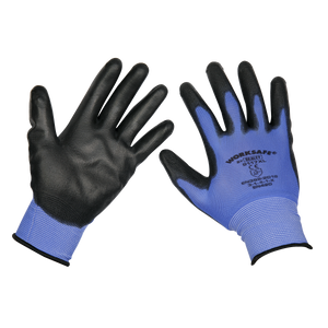 Sealey TSP117XL/6 Worksafe® Lightweight Precision Grip Gloves, X-Large - Pack of 6 Pairs