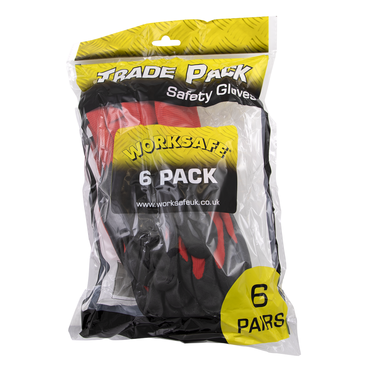 Sealey TSP125L/6 Worksafe® Nitrile Foam Gloves, Large - Pack of 6 Pairs - additional view 2