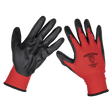 Sealey TSP125XL/6 Worksafe® Nitrile Palm Gloves, X-Large - Pack of 6 Pairs
