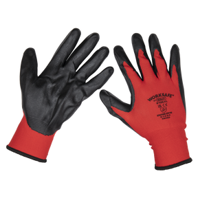 Sealey TSP125XL/6 Worksafe® Nitrile Palm Gloves, X-Large - Pack of 6 Pairs