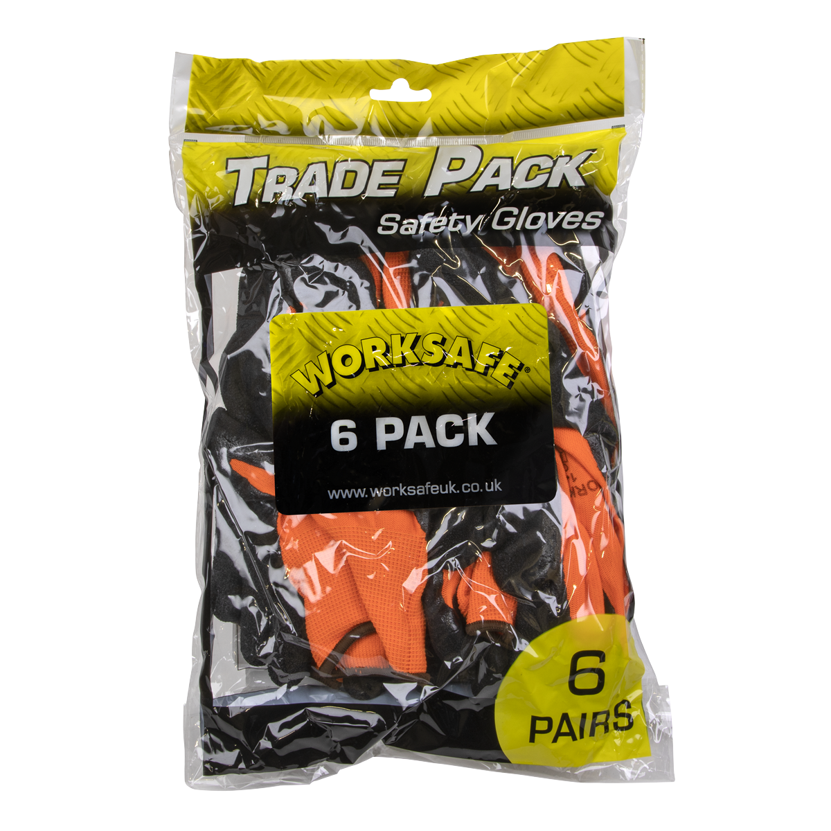 Sealey TSP140L/6 Worksafe® Foam Latex Grippa Gloves, Large - Pack of 6 Pairs - additional view 4