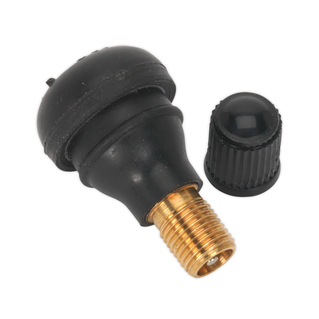 Sealey TV412 Snap-in Tubeless Tyre Valve, Type TR412 - Pack of 100