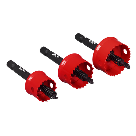 Sealey TWHS3 Thin Wall Hole Saw Set 3pc