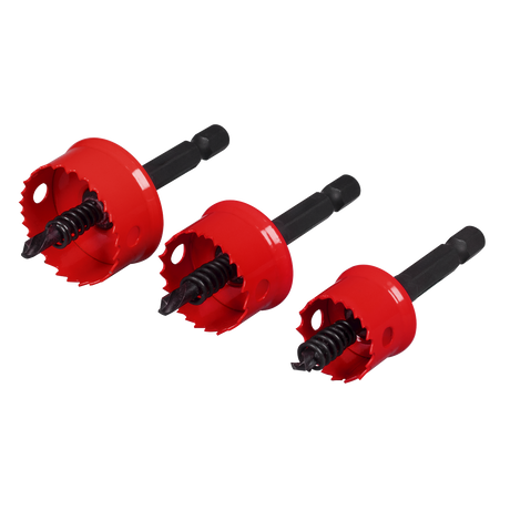 Sealey TWHS3 Thin Wall Hole Saw Set 3pc - additional view 2