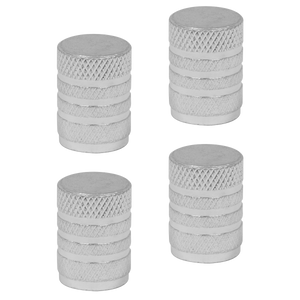 Sealey VCA4 Aluminium Valve Cap 4pc - Silver Anodised - additional view 2