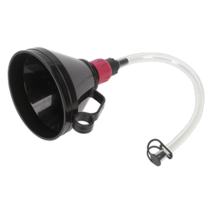 Sealey VFF1 Valved Flexible Spout Funnel with Filter 160mm