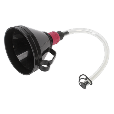 Sealey VFF1 Valved Flexible Spout Funnel with Filter 160mm