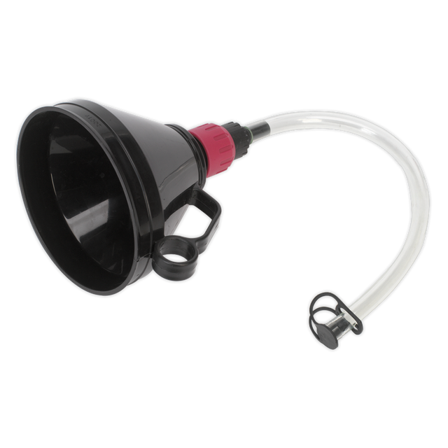 Sealey VFF1 Valved Flexible Spout Funnel with Filter 160mm