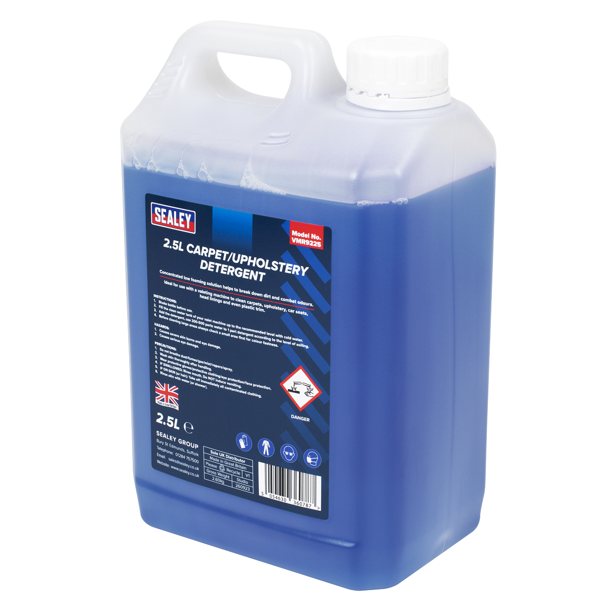 Sealey VMR9225 Carpet/Upholstery Detergent 2.5L - additional view 2