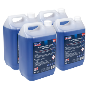 Sealey VMR925 Carpet/Upholstery Detergent 5L - Pack of 4