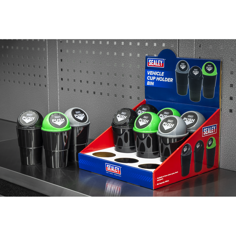 Sealey VS09 Vehicle Cup Holder Bin - Display Box of 9 - additional view 3