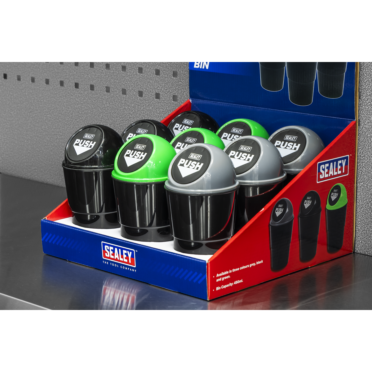 Sealey VS09 Vehicle Cup Holder Bin - Display Box of 9 - additional view 4