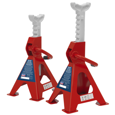 Sealey VS2002 Ratchet Type Axle Stands (Pair) 2 Tonne Capacity per Stand
