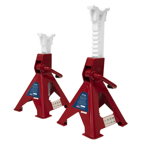 Sealey VS2003 Ratchet Type Axle Stands (Pair) 3 Tonne Capacity per Stand
