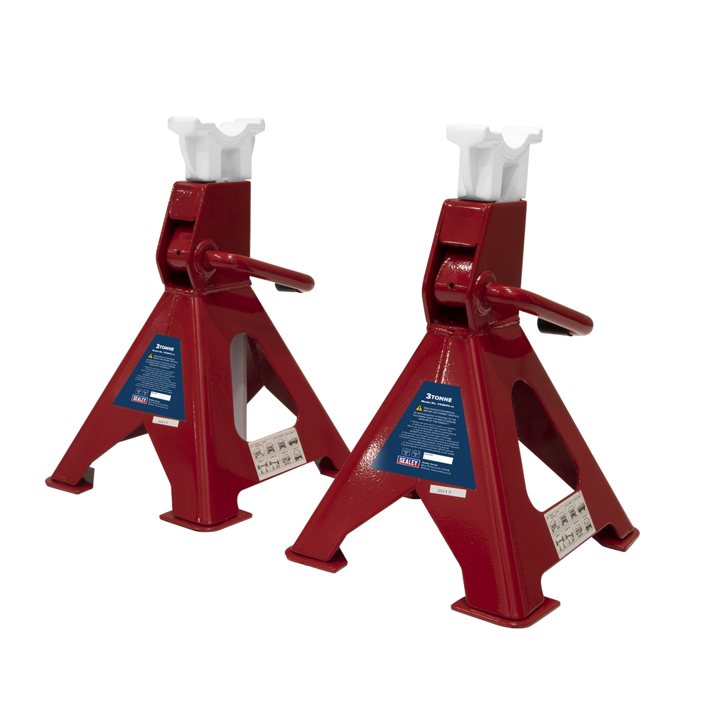Sealey VS2003 Ratchet Type Axle Stands (Pair) 3 Tonne Capacity per Stand - additional view 3