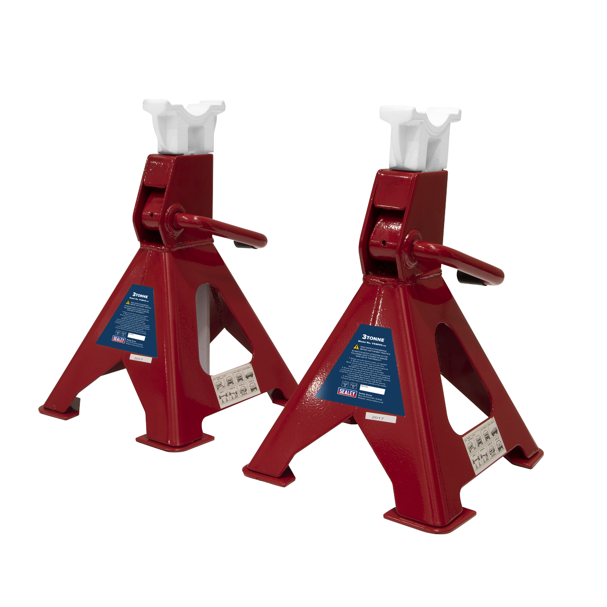 Sealey VS2003 Ratchet Type Axle Stands (Pair) 3 Tonne Capacity per Stand - additional view 3