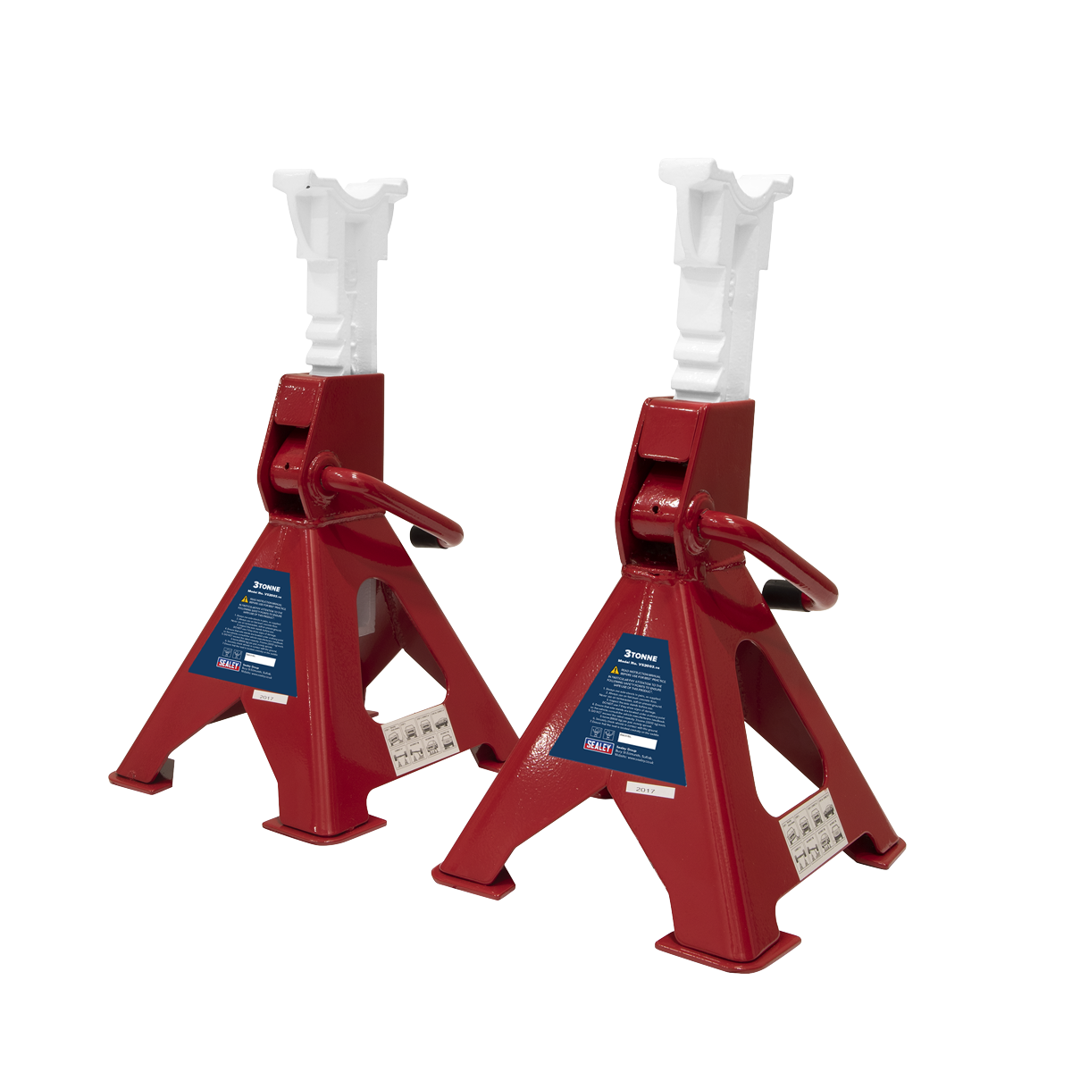 Sealey VS2003 Ratchet Type Axle Stands (Pair) 3 Tonne Capacity per Stand - additional view 4