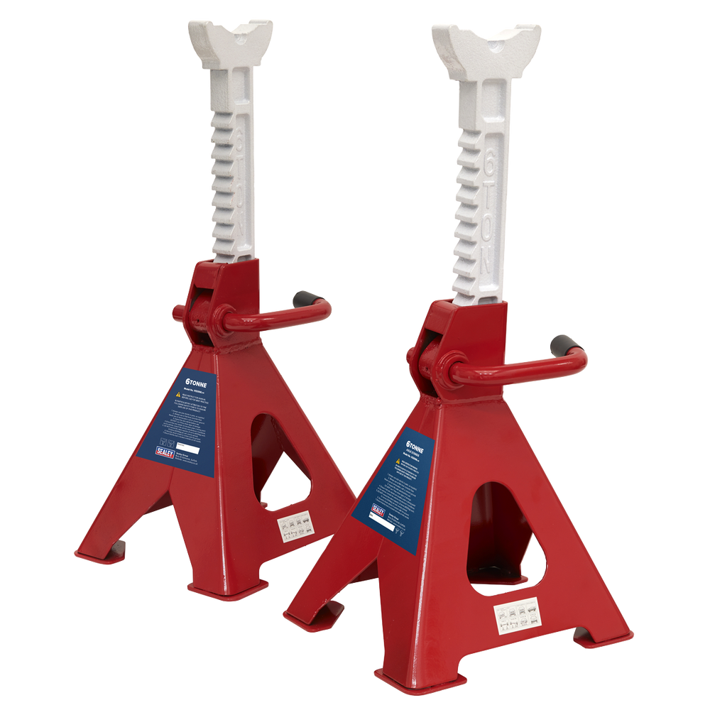 Sealey VS2006 Ratchet Type Axle Stands (Pair) 6 Tonne Capacity per Stand - additional view 5