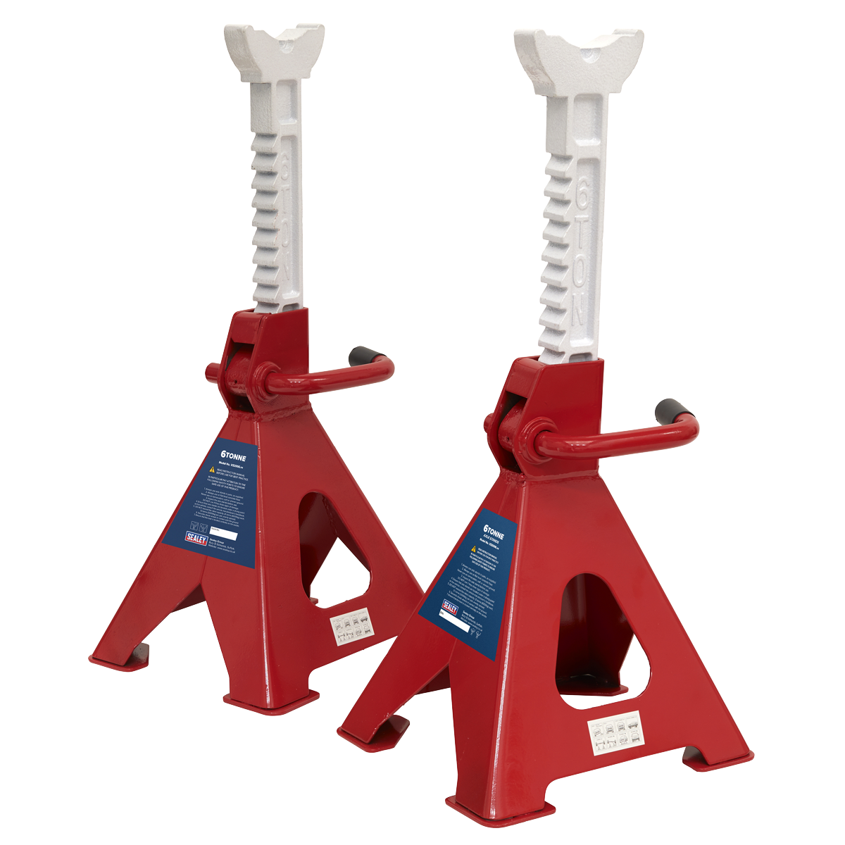 Sealey VS2006 Ratchet Type Axle Stands (Pair) 6 Tonne Capacity per Stand - additional view 5