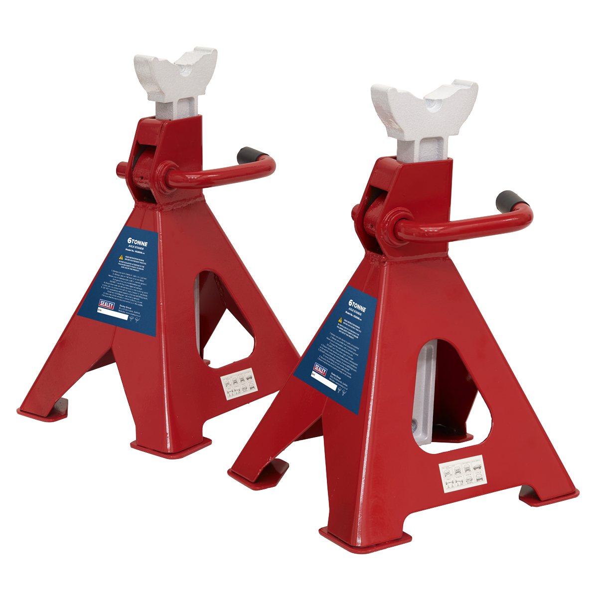 Sealey VS2006 Ratchet Type Axle Stands (Pair) 6 Tonne Capacity per Stand - additional view 4