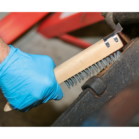 Sealey WB03 Wire Brush with Steel Fill & Scraper 260mm - additional view 2