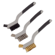 Sealey WB100 Miniature Wire Brush Set 3pc