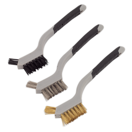 Sealey WB100 Miniature Wire Brush Set 3pc