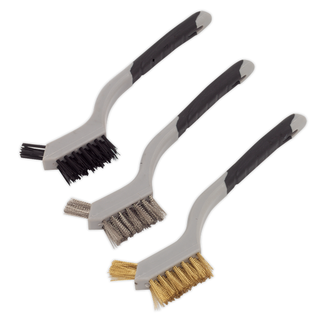 Sealey WB100 Miniature Wire Brush Set 3pc