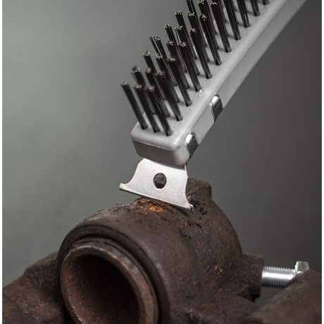 Sealey WB105 Wire Brush with Stainless Steel Fill & Scraper - additional view 2