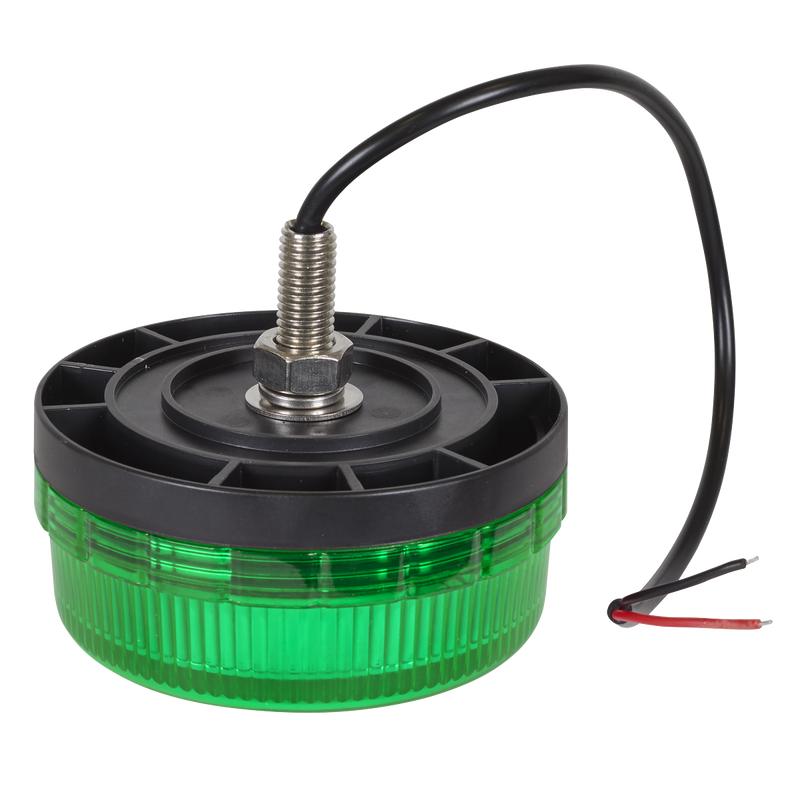 Sealey WB45LEDG SMD LED Rotating Flashing Warning Beacon with 12mm Bolt Fixing - Green 12/24V - additional view 2