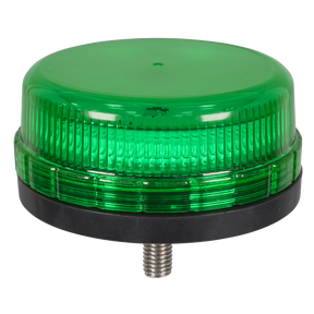 Sealey WB45LEDG SMD LED Rotating Flashing Warning Beacon with 12mm Bolt Fixing - Green 12/24V